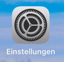 Das Bild zeigt das Icon der App 'Einstellungen'.