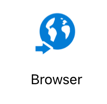 Das Bild zeigt das Icon der Browserzugangs der Schulportal-App.